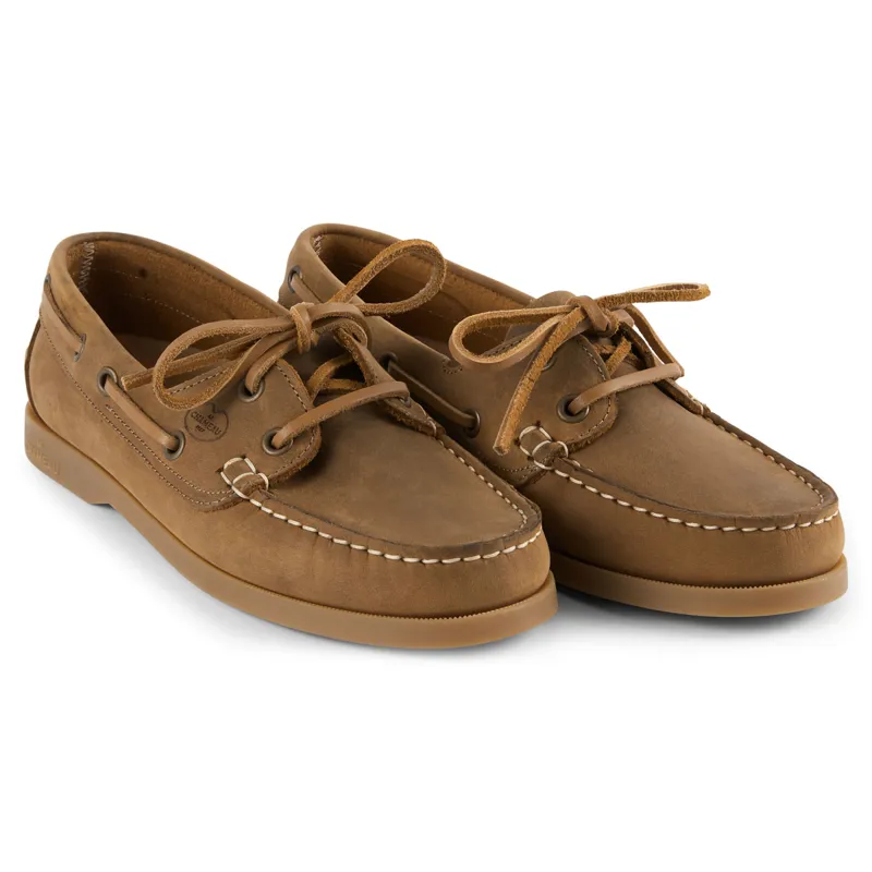 Le Chameau Galion Ladies Leather Deck Shoes Walnut