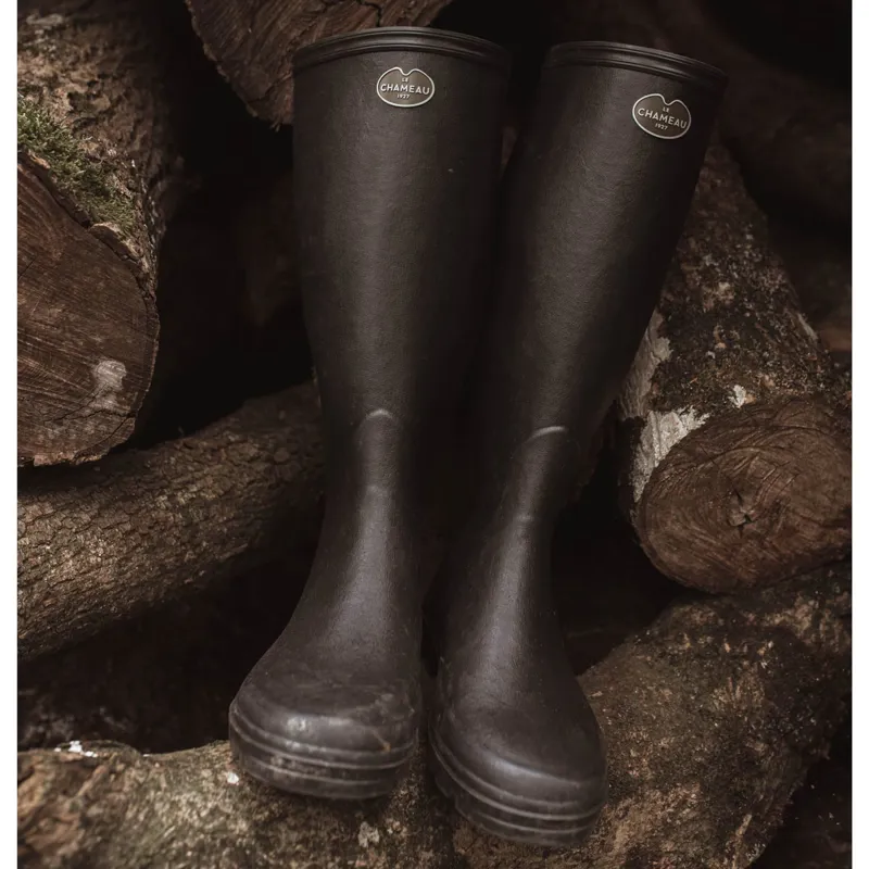 le chameau ladies iris jersey lined wellington boots