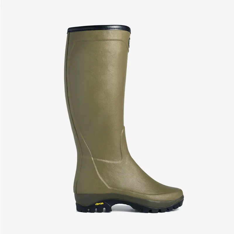 Le Chameau Country Vibram Mens Wellingtons - Green-2