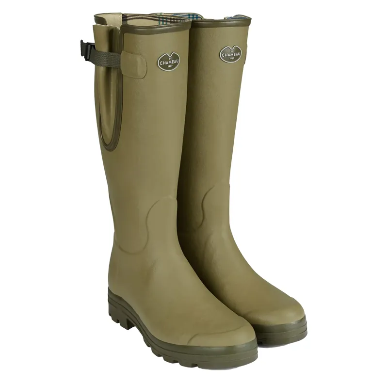 Le Chameau Vierzon Jersey Lined Mens Wellingtons - Vert Vierzon