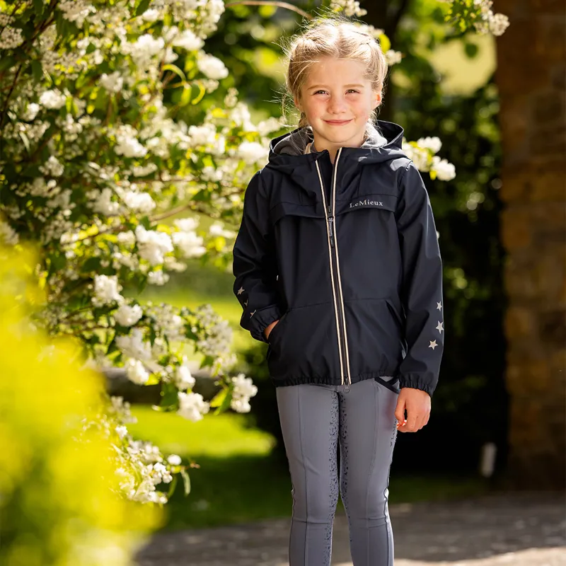 LeMieux Mini Milo Junior Waterproof Jacket - Navy-6