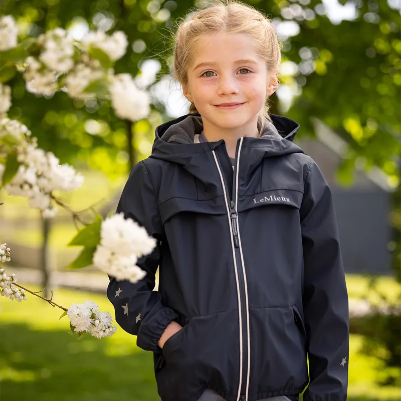 LeMieux Mini Milo Junior Waterproof Jacket - Navy-1
