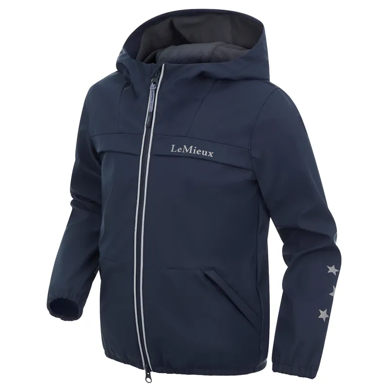 LeMieux Mini Milo Junior Waterproof Jacket - Navy-2