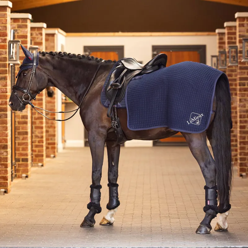 LeMieux Arika Clima-Tek Quarter Sheet - Navy-1