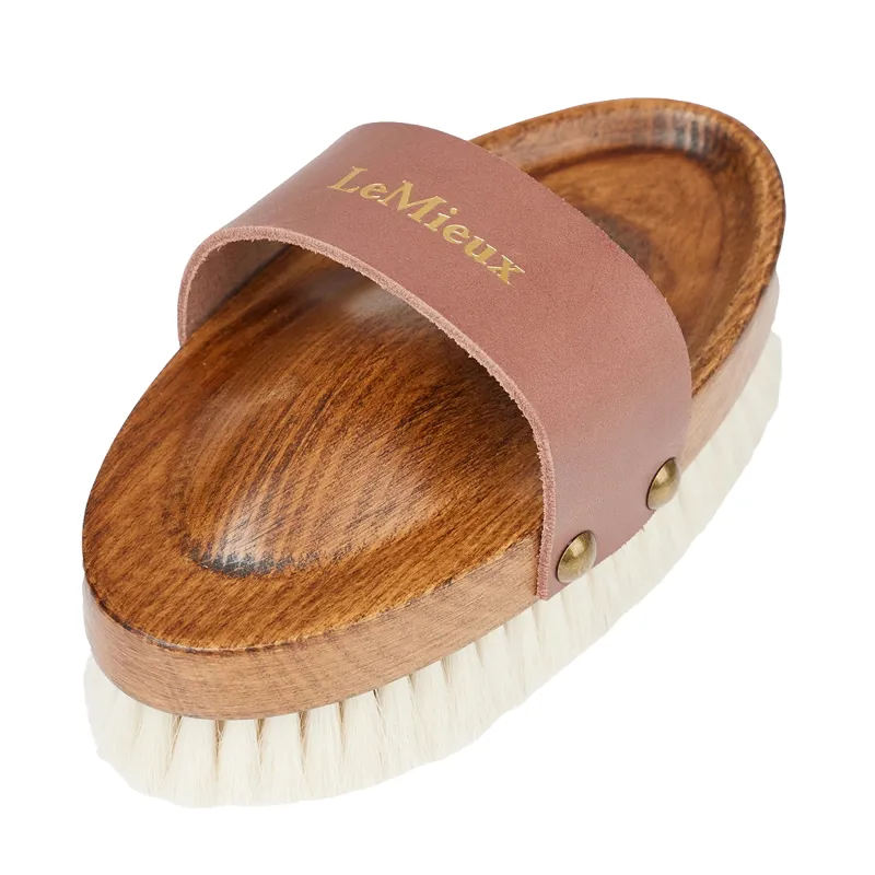 LeMieux Artisan Soft Goats Hair Body Brush - Brown