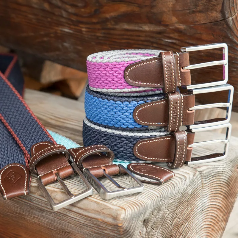 LeMieux Aspen Belt - Navy/Grey-1