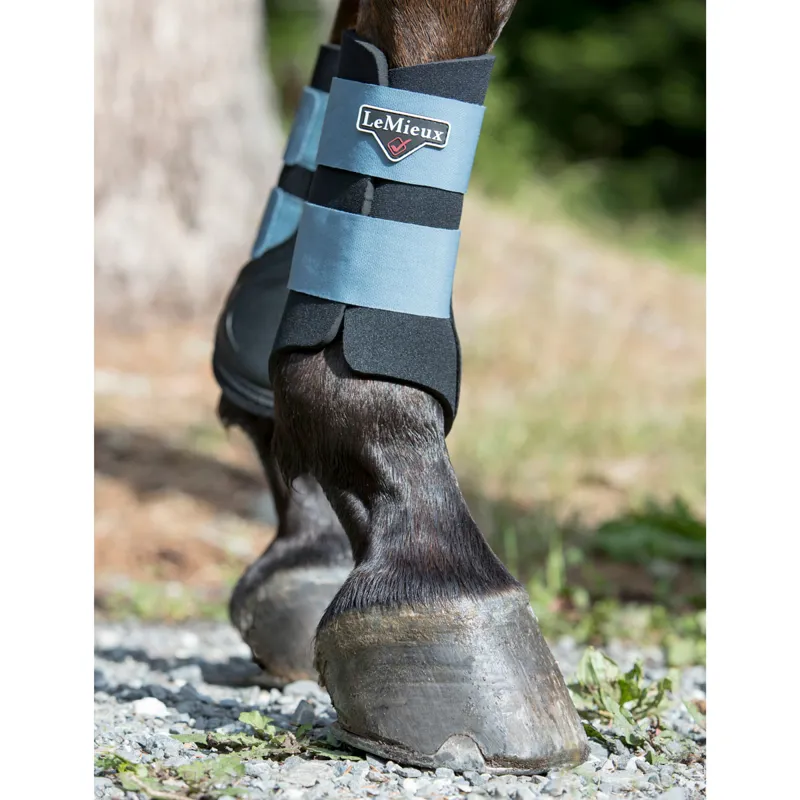 LeMieux Grafter Brushing Boots - Ice Blue-4