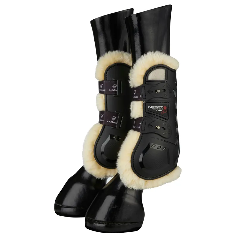 LeMieux Comfort Impact Responsive Gel Tendon Boots - Black-1