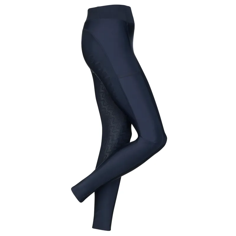 My LeMieux Active Wear Seamless Pull On Ladies Breeches - Navy-1