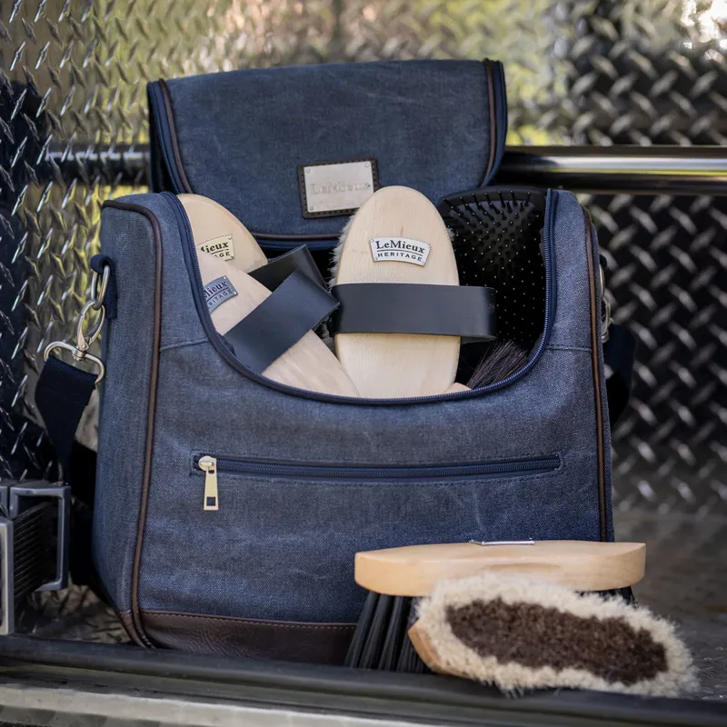 LeMieux Luxury Canvas Grooming Bag Navy
