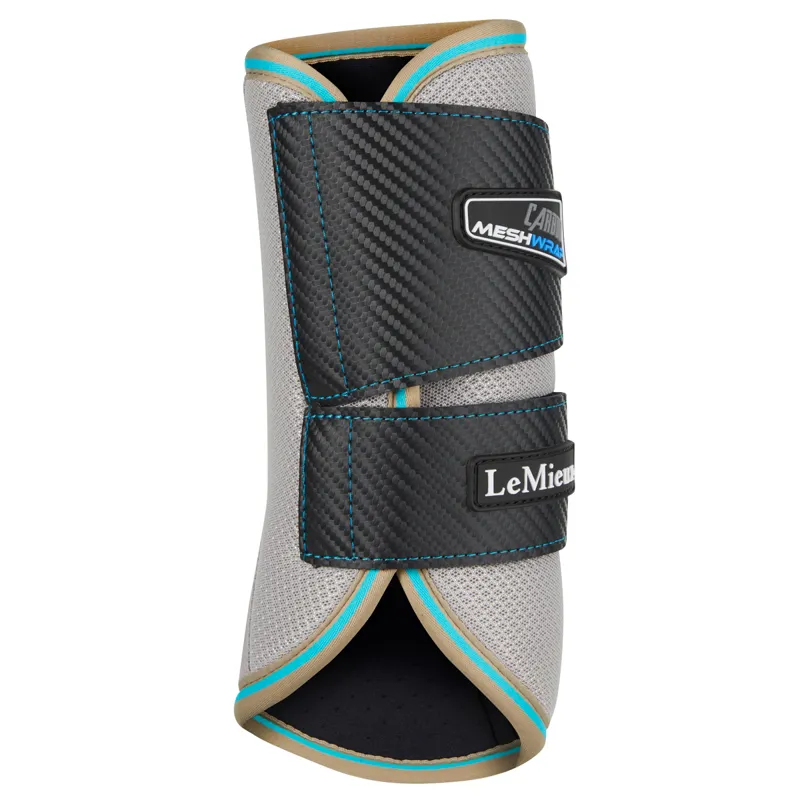 LeMieux Carbon Mesh Wrap Boots - Azure-1