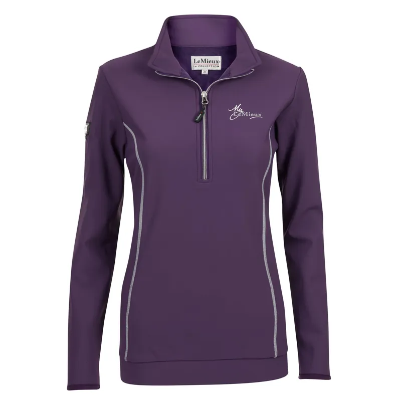 My LeMieux Madrisa Ladies Fleece Top - Blackcurrant-1