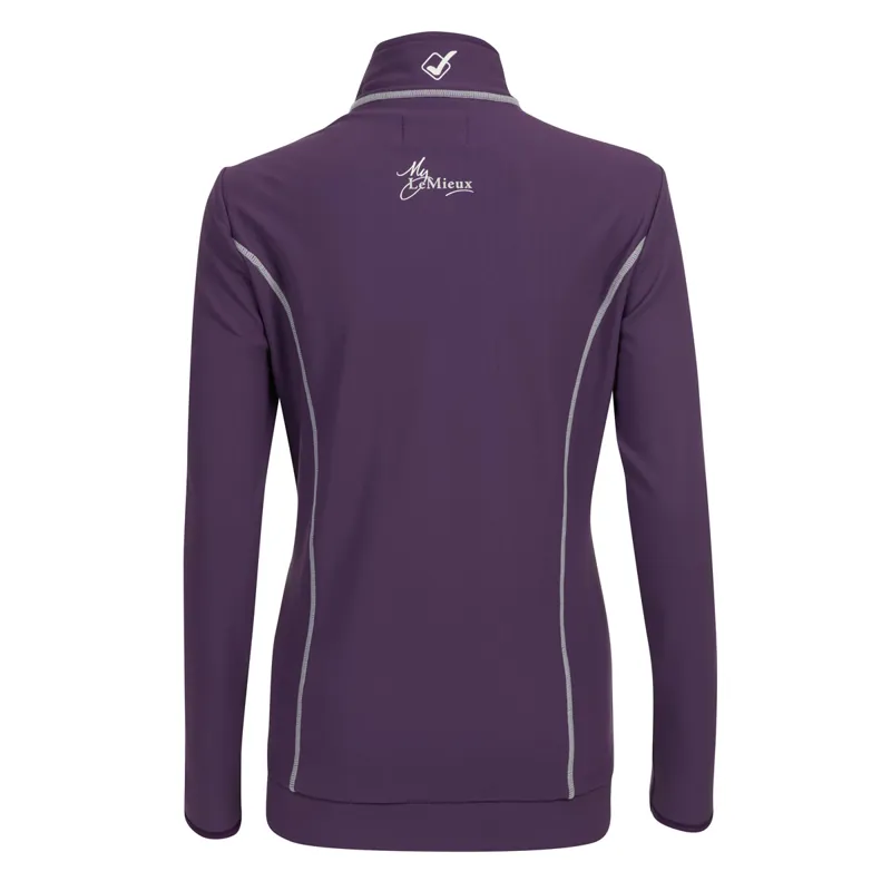 My LeMieux Madrisa Ladies Fleece Top - Blackcurrant-2