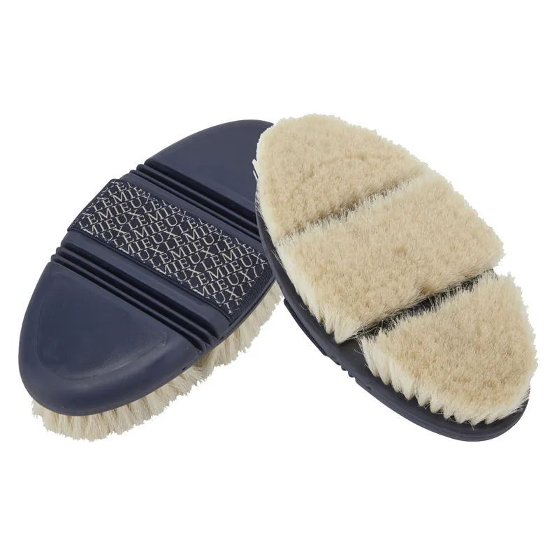 LeMieux Flexi Goats Hair Body Brush - Navy
