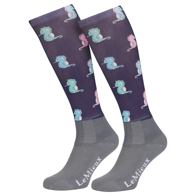 LeMieux Footsie Kids Socks - Seahorse