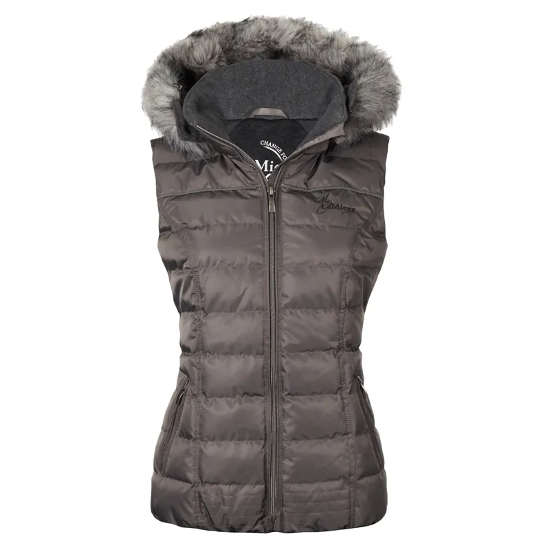 Womens gilets with fur hood Clearance