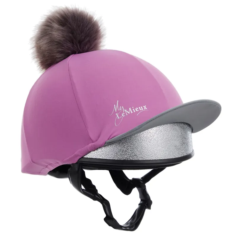 My LeMieux Hat Silk - Lavender/Grey