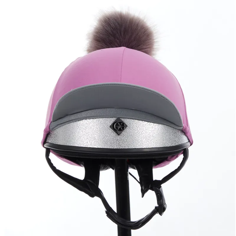 My LeMieux Hat Silk - Lavender/Grey-1