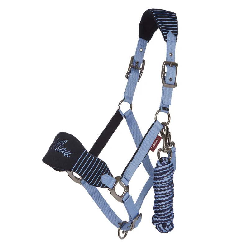 LeMieux Vogue Headcollar and Lead Rope Set - Corn Blue