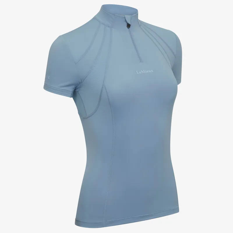 LeMieux Mia Mesh Ladies Short Sleeve Base Layer Denim