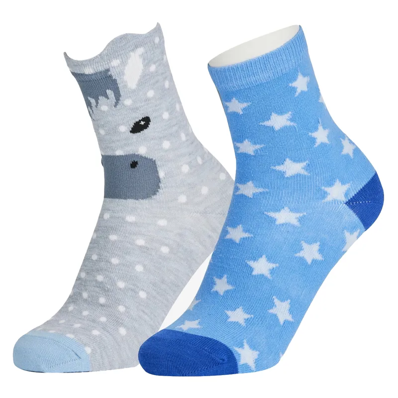 LeMieux Mini Character 2 Pack Junior Socks - Sam