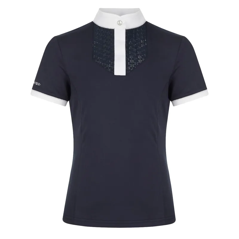 LeMieux Young Rider Belle Junior Show Shirt - Navy-1