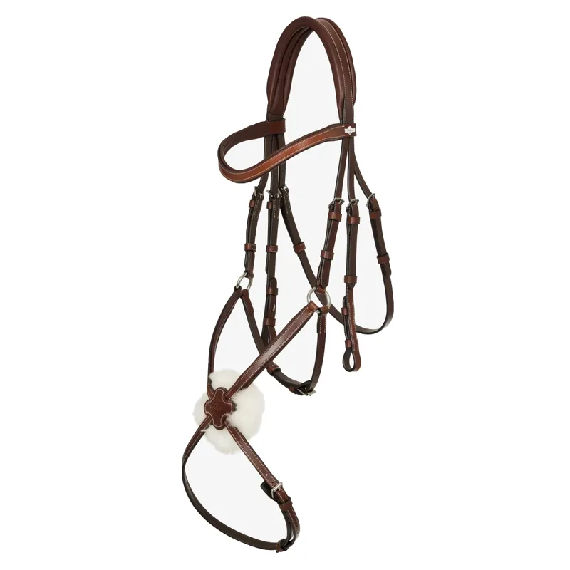 LeMieux Arika Grackle Bridle - Havana/Silver