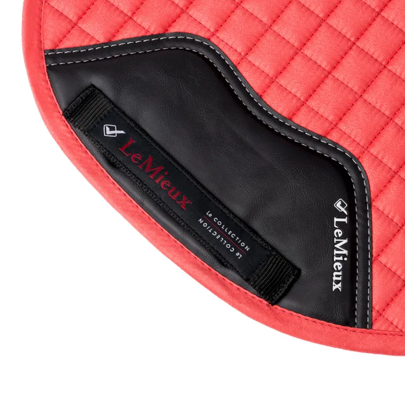 LeMieux ProSport Suede GP/Jump Square Saddlecloth Papaya