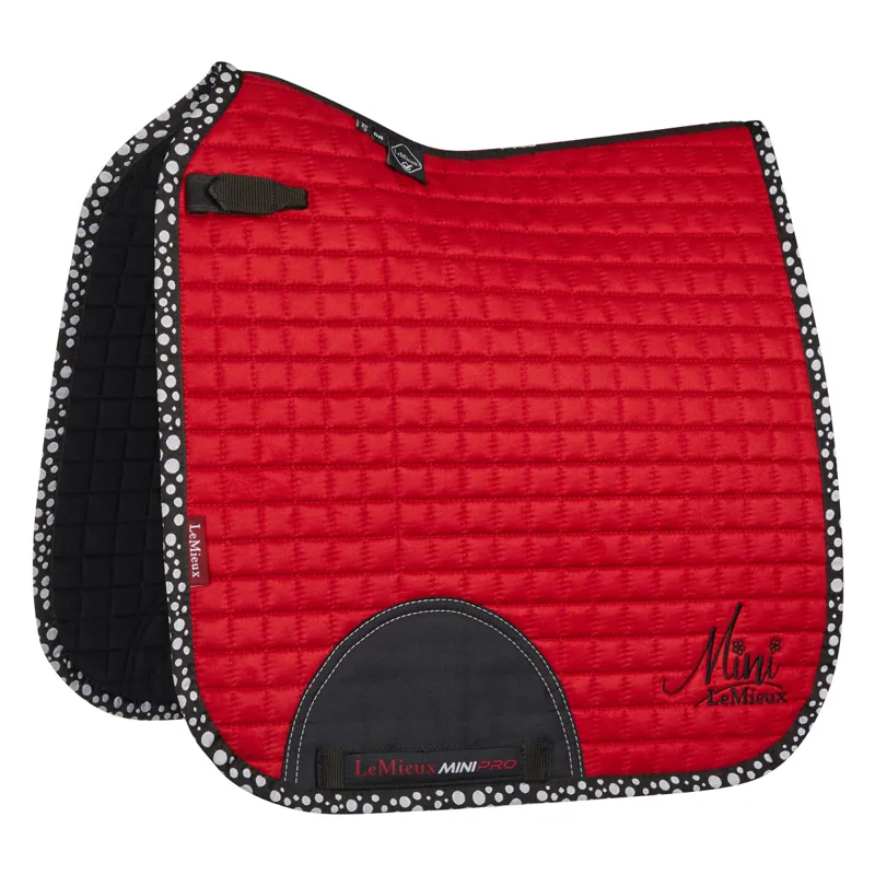 LeMieux Mini Suede Dressage Square Chilli