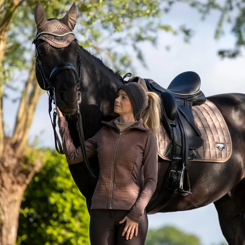LeMieux Loire Classic Satin Dressage Square Mink