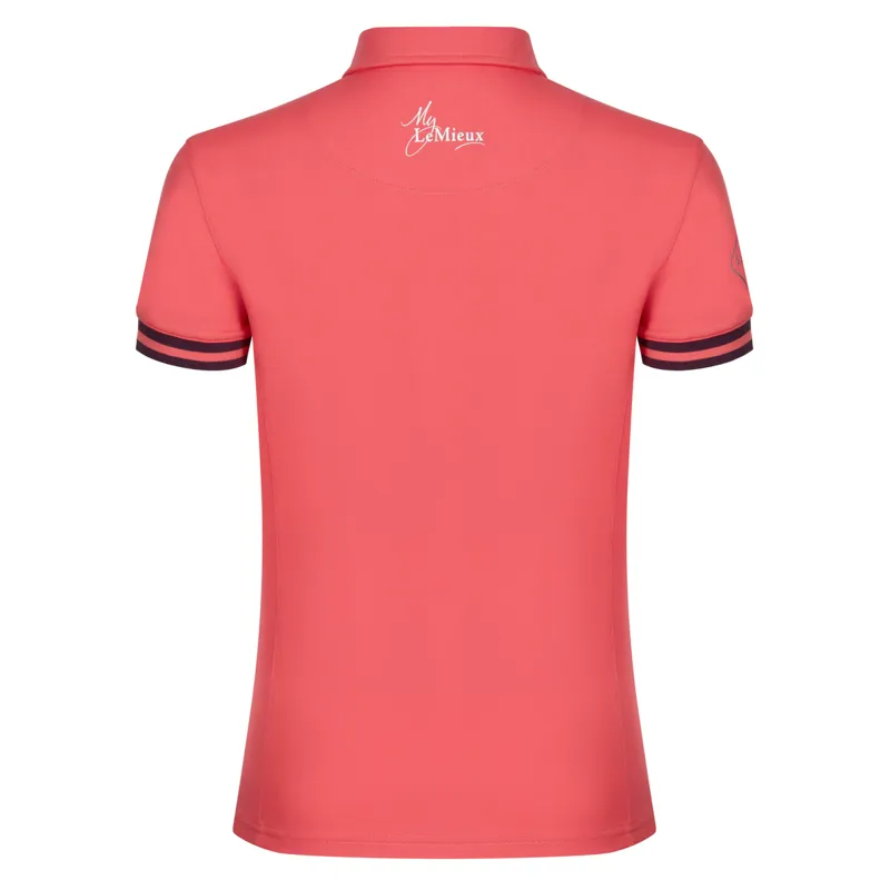My LeMieux Ladies Polo Shirt - Papaya-1