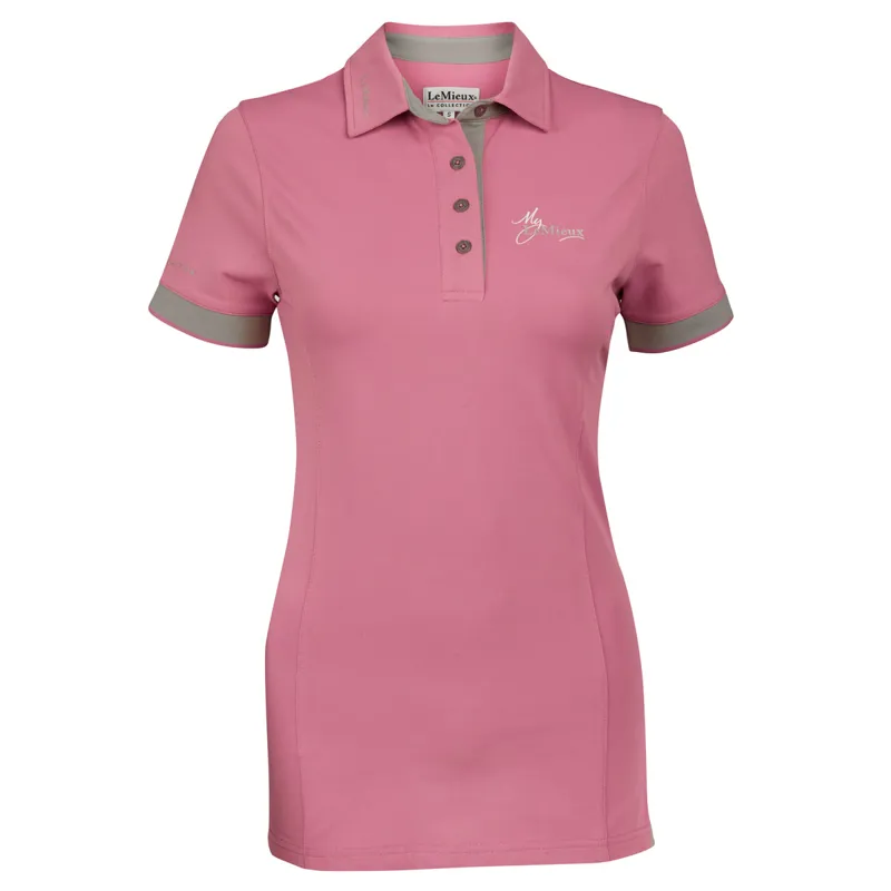My LeMieux Ladies Polo Shirt - Lavender/Grey-2