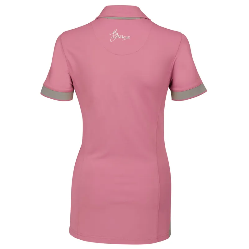 My LeMieux Ladies Polo Shirt - Lavender/Grey-1