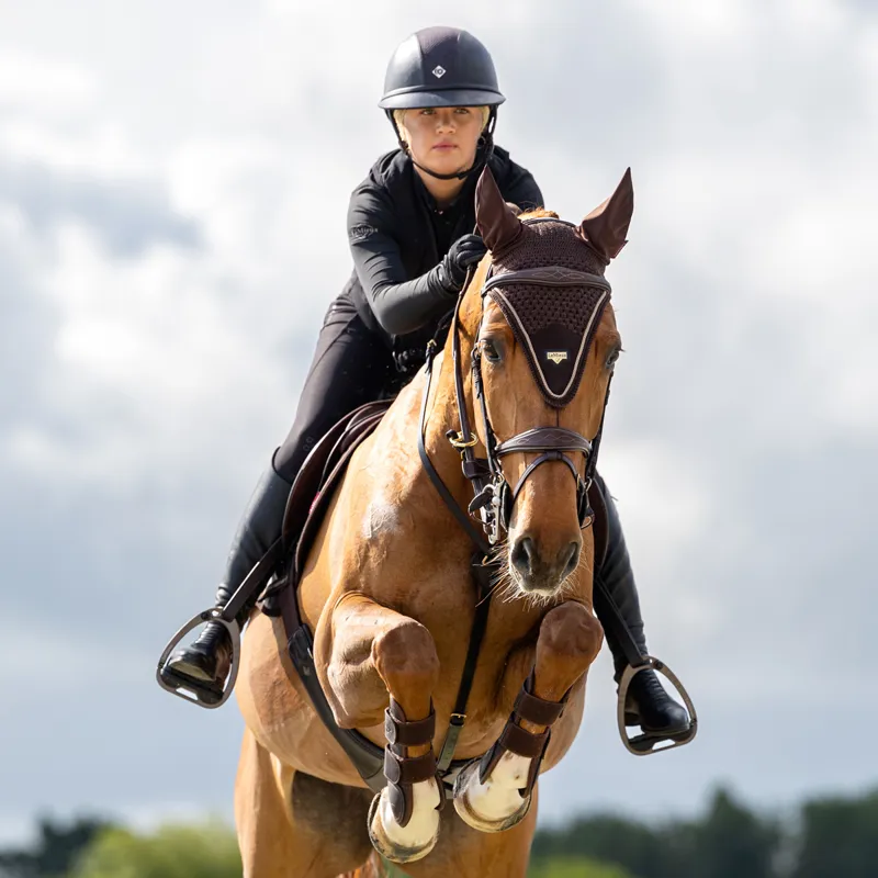 LeMieux Puissance Fly Hood - Brown-1