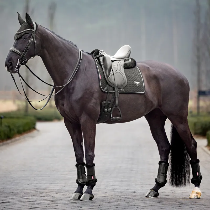 LeMieux Puissance Dressage Square Saddlecloth - Black-1