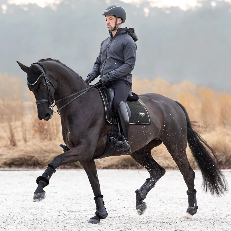 LeMieux Puissance Dressage Square Saddlecloth - Black-3