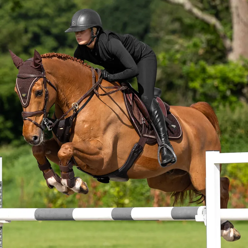 LeMieux Puissance Fly Hood - Brown-3