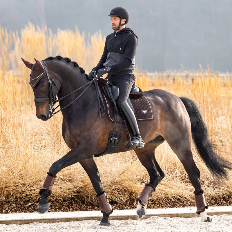 LeMieux Puissance Dressage Square Saddlecloth - Brown-2
