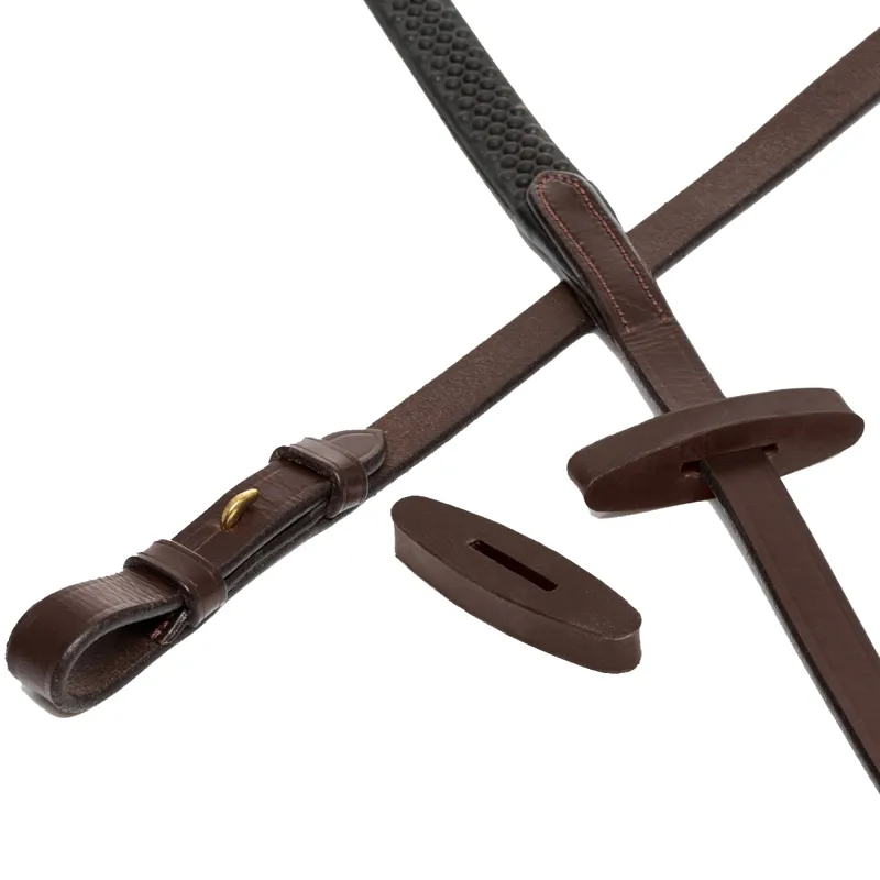 LeMieux Rubber Rein Stops - Brown