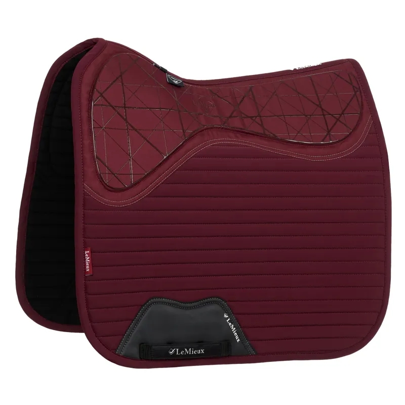 LeMieux Soft Shell Anti Slip Dressage Saddlecloth - Burgundy