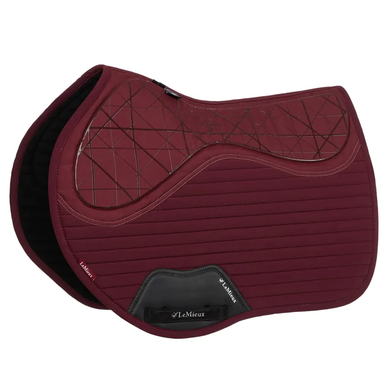 LeMieux Soft Shell Anti Slip Euro Jump Saddlecloth - Burgundy