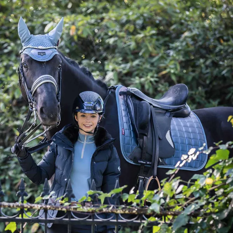 LeMieux Spectrum Fly Hood - Ice Blue-2