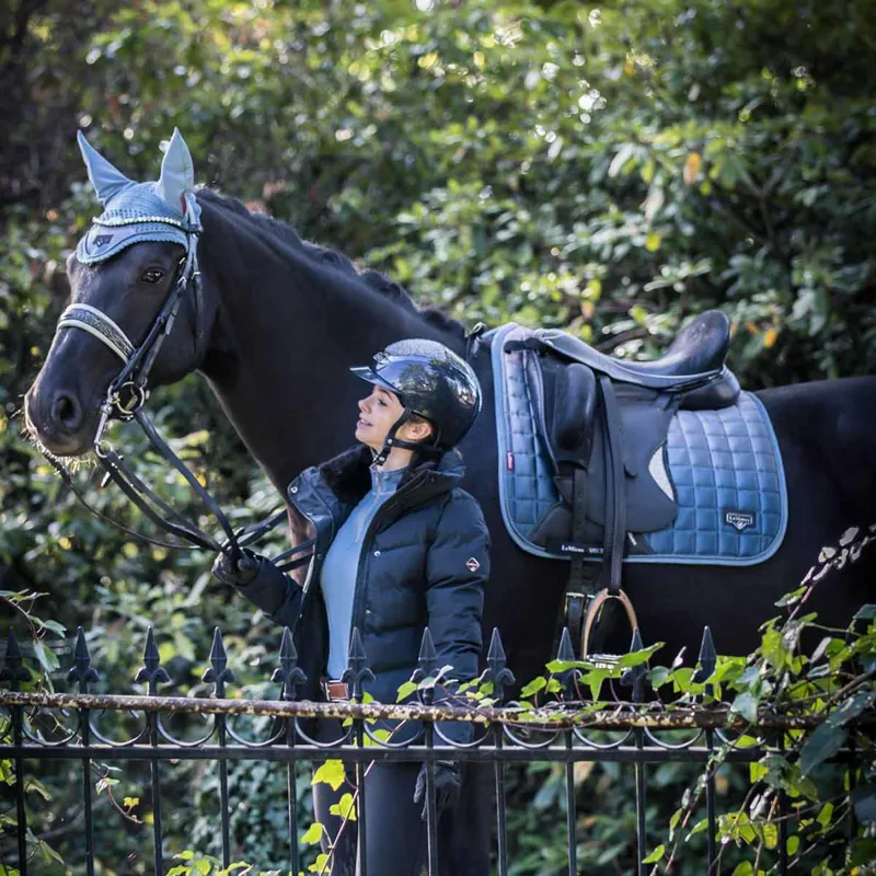 LeMieux Spectrum Fly Hood - Ice Blue-3