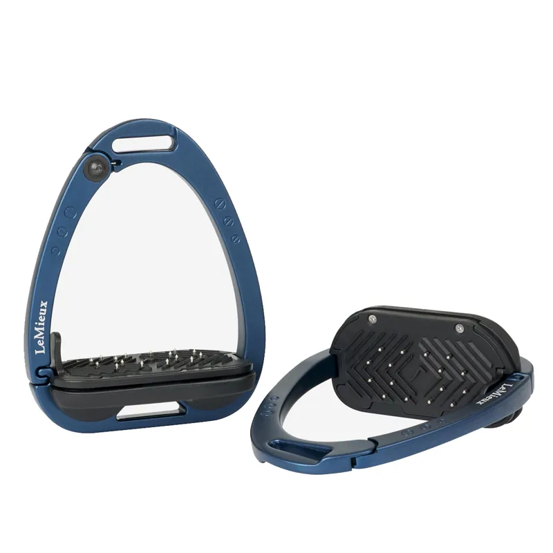 LeMieux Vector Control Flat Safety Stirrups - Navy