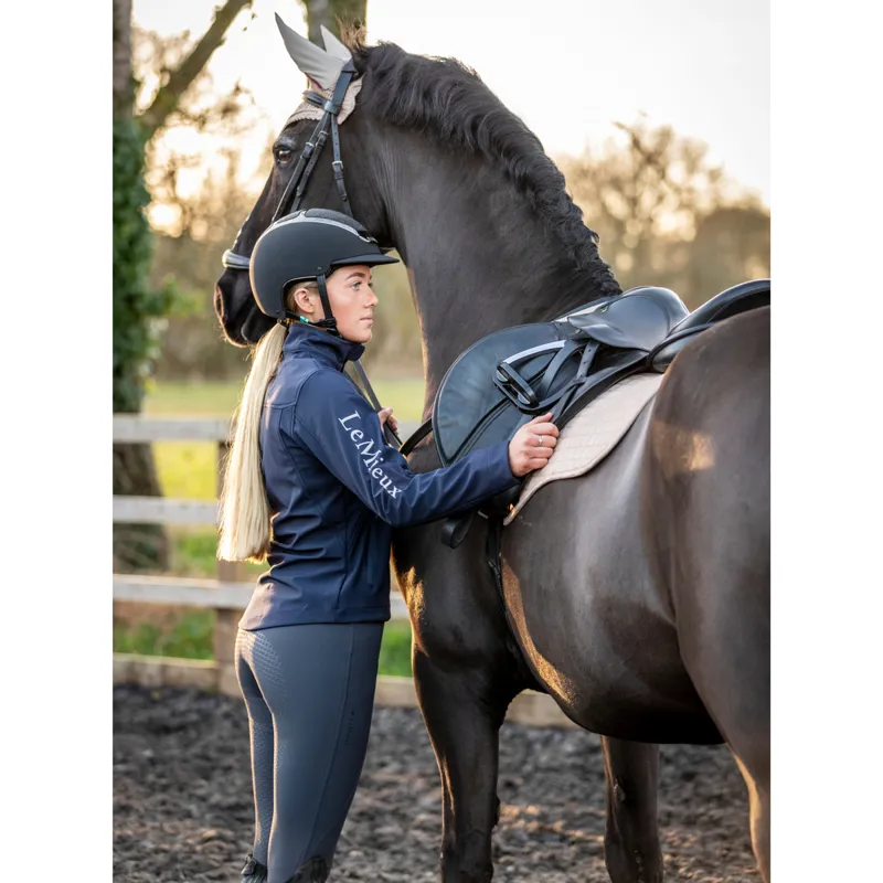 Team LeMieux Ladies Softshell Jacket - Navy-5