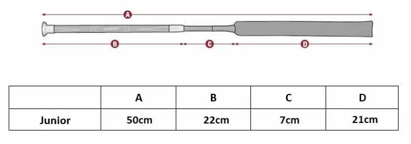 LeMieux Pro Baton Junior Whip Sizing