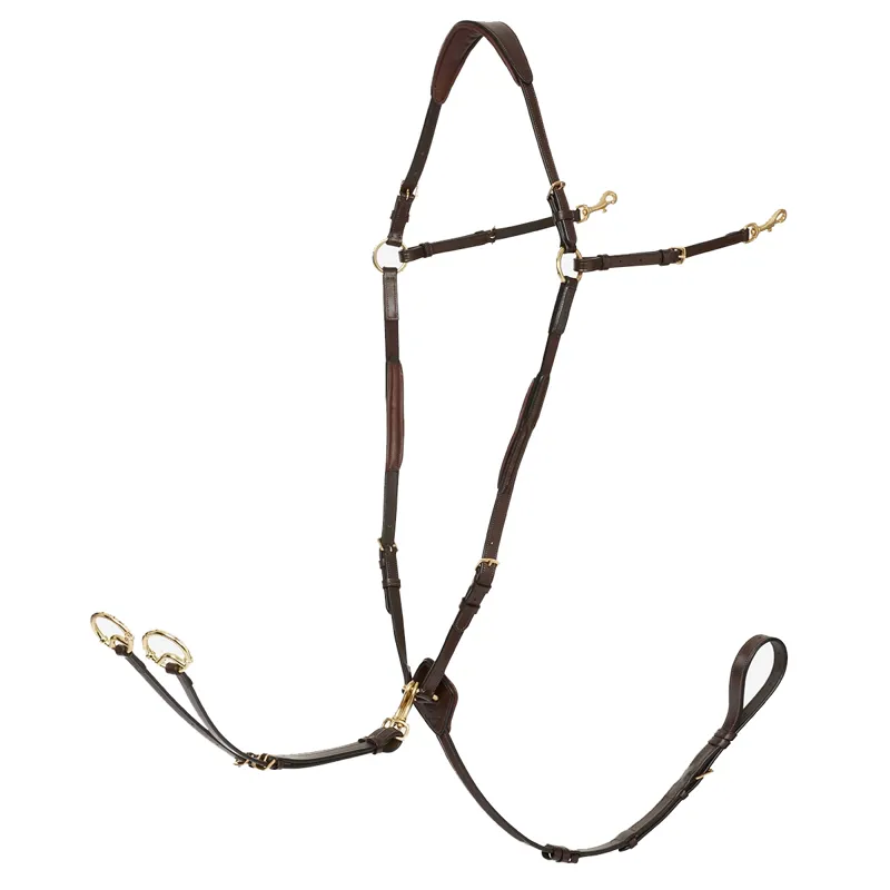 LeMieux Breastplate with Detachable Martingale - Havana