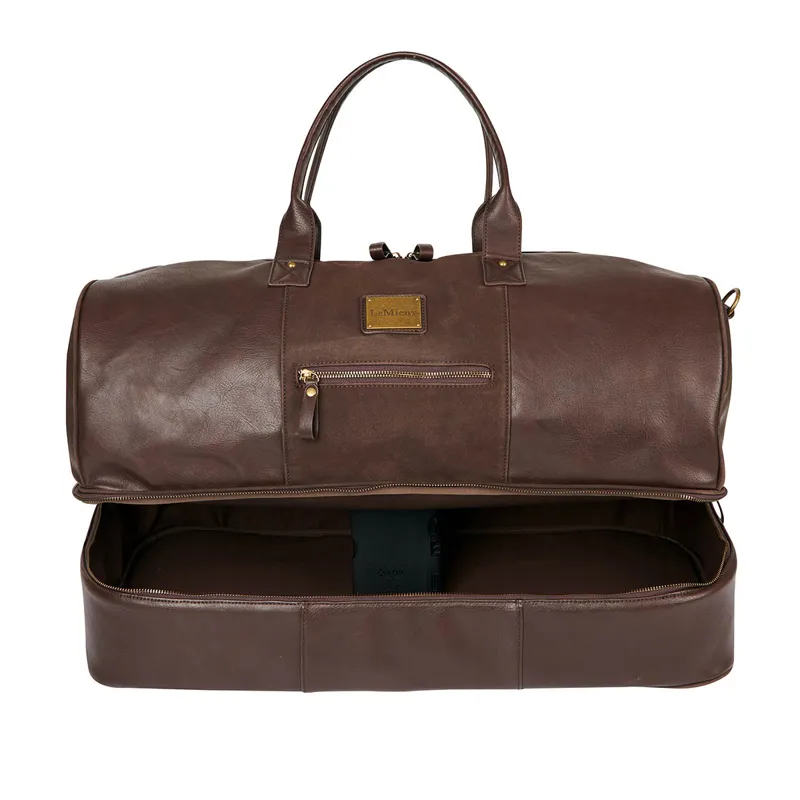 LeMieux PU Leather Duffle Bag - Brown-1