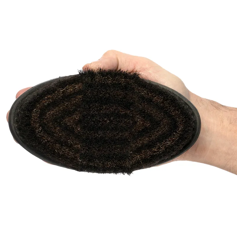 LeMieux Flexi Horse Hair Body Brush - Black-1