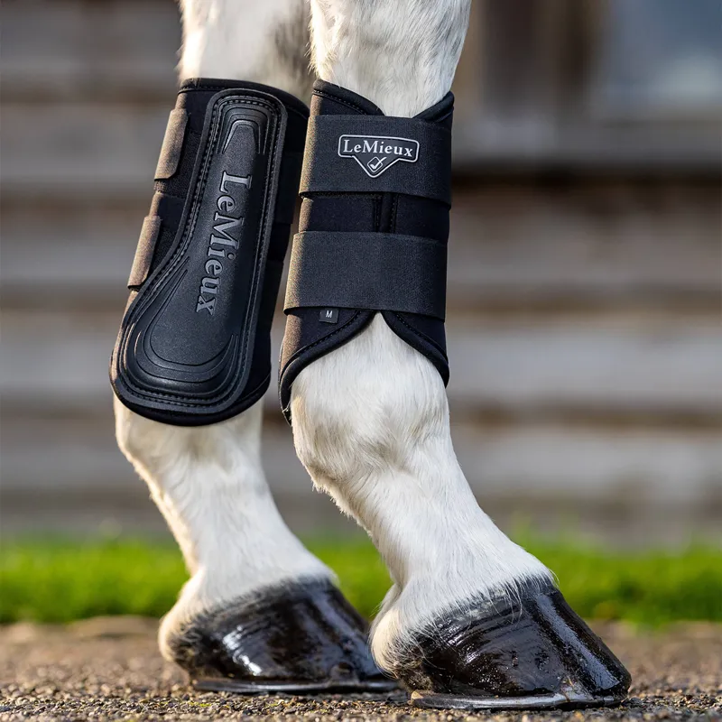 LeMieux Grafter Brushing Boots - Black-1